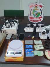 DCTD apreende drogas e objetos de vigilância com suspeita de tráfico de drogas