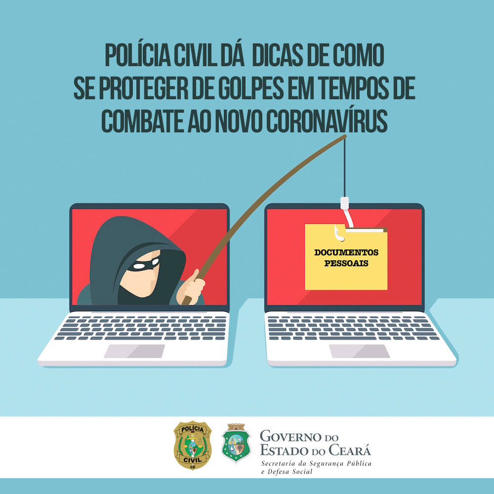 Polícia Civil dá dicas de como se proteger de golpes em tempos de combate ao novo coronavírus