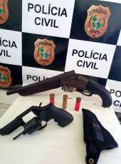 Denúncia anônima em Mombaça resulta nas apreensões de duas armas pela Polícia Civil