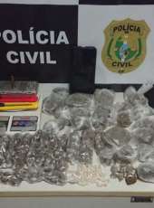 Polícia Civil desativa ponto de venda de droga em Sobral durante operação de combate a homicídios