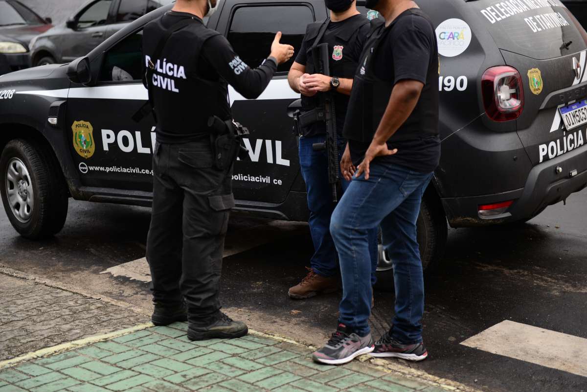 Policiais civis do Ceará fardados. Concurso PC CE tem resultado final divulgado.