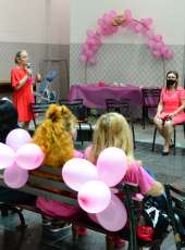 DAMPS realiza Outubro Rosa no pátio interno da Delegacia Geral