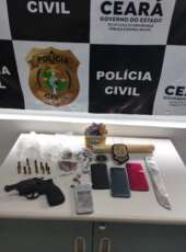 Dupla em posse de drogas e arma de fogo é presa em flagrante pela Polícia Civil na Capital