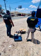 Mulher em posse de 16 kg de drogas é presa pela PCCE e PRF em Várzea Alegre