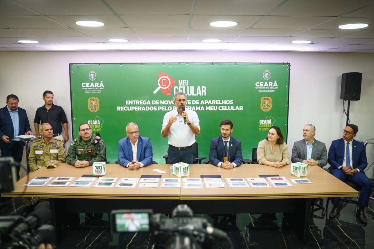 Programa Meu Celular: mais de 13 mil aparelhos já foram recuperados pelas Forças de Segurança do Ceará