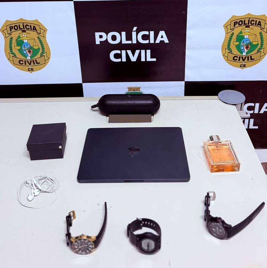 Suspeito de furtar objetos do interior de um veículo de luxo é preso em flagrante pela PCCE em Fortaleza