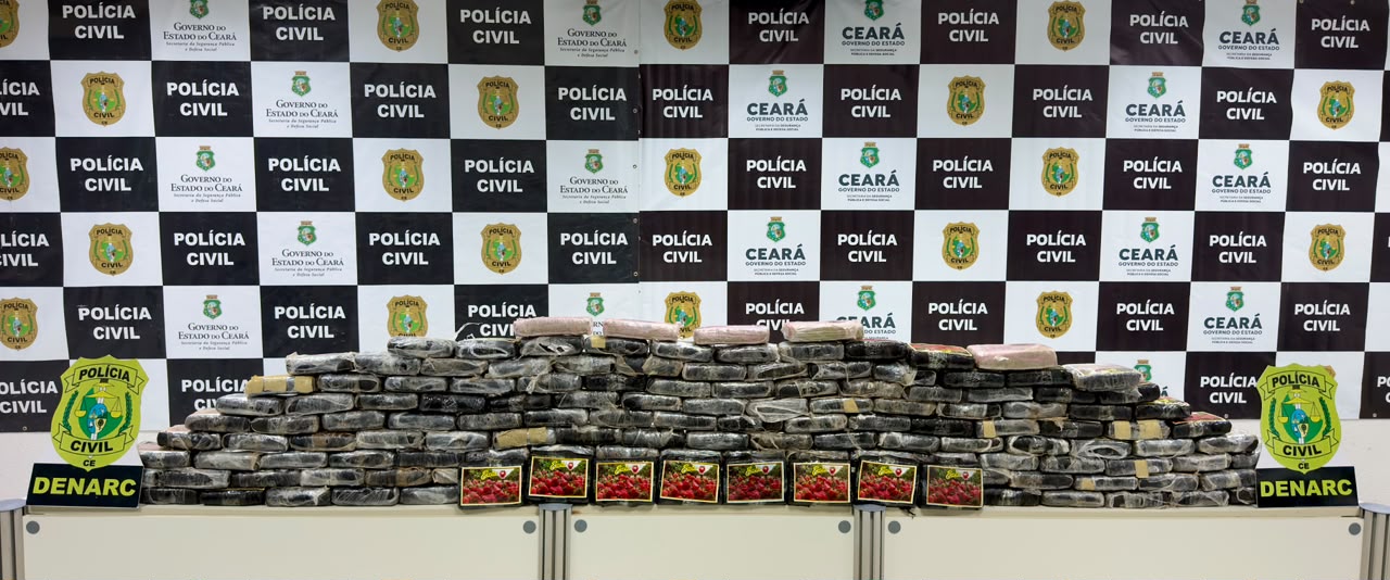 Polícia Civil apreende 90 kg de skunk escondidos em caixa de som automotiva durante ação em Caucaia